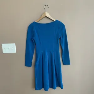 Boden Lindsey Long Sleeve Ponte Dress in Blue Size‎ 2 Petite thumbnail 7
