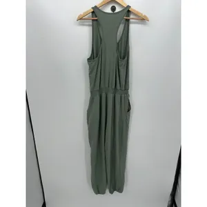 Aerie Womens Green Romper Jumpsuit Joggers Size M Pockets Summer Casual Lounge‎ thumbnail 2