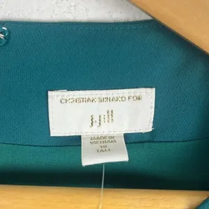 J.Jill Christian Siriano NWT teal quarter sleeve dress thumbnail 2