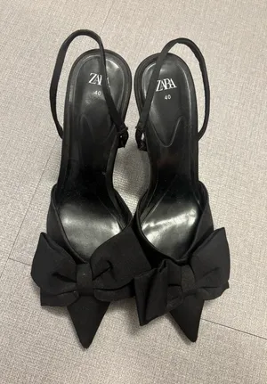 ZARA Bow Heels Slingback thumbnail 1