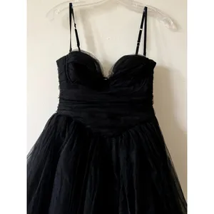 Oh Polly Cindy Tulle Corset Midmaxi Dress Black Size 8 New thumbnail 4