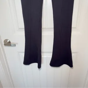Zara Small Black Contouring Stretch Flare Trouser Dress‎ Pants Minimalist Y2K thumbnail 6