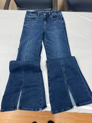 American Eagle Next Level Stretch Festival Flare Jeans Size 4 thumbnail 1