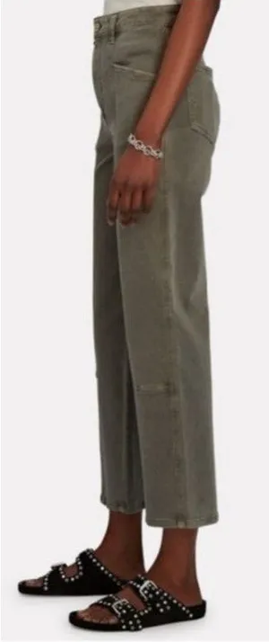 Le Jean Green High Rise Straight Leg Sasha‎ Pants Size: 27 thumbnail 1