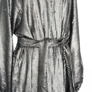 Anine Bing. Angie Sequin‎ Belted Mini Dress In Sequins. thumbnail 10