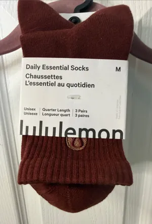 lululemon athletica Women’s Quarter-Length Daily Essentials Socks - 3 Pairs thumbnail 1