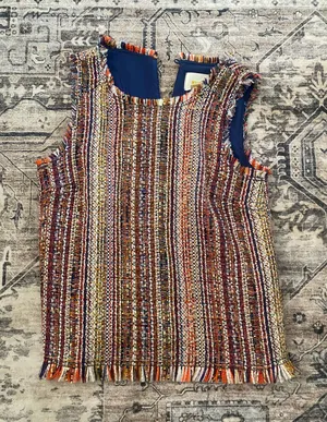 anthropologie top knit multi color thumbnail 1