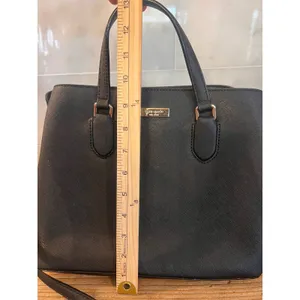 Kate Spade New York Laurel Way Evangelie Black Satchel Crossbody Bag Saffiano‎ thumbnail 14