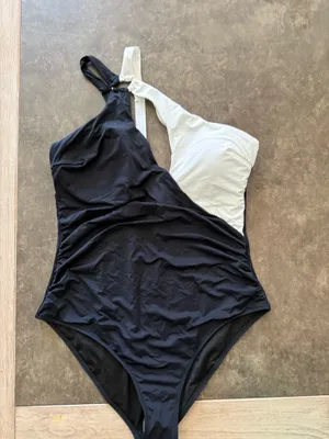 Raquel One-Shoulder One-Piece Swimsuit block color thumbnail 4