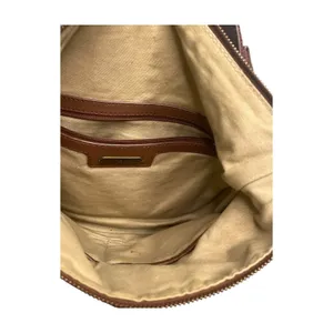 Lucky Brand Crossbody Brown Pebbled Leather Foldover Purse Bag Convertible Hobo thumbnail 11