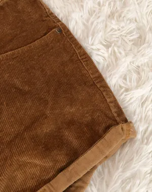 Princess Polly corduroy Nadeem shorts in brown thumbnail 5