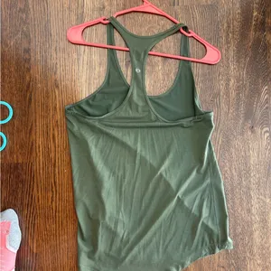 Olive Green Lululemon Racerback Tank Top thumbnail 2