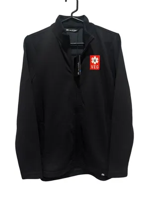TravisMathew‎ Coveside Jacket Women Small Black NEW TM1LD001 VEG Patch Full Zip thumbnail 1