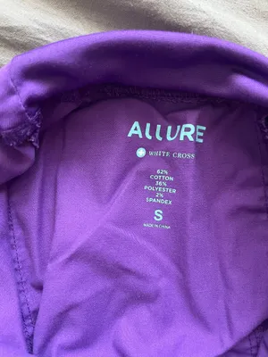 White Cross Allure Style 31 Scrub Pants Purple thumbnail 4