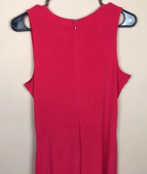 MICHAEL Michael Kors Women’s Stud Waist Drape Detail Hot Pink Sheath Dress thumbnail 6