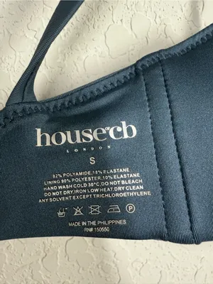 House Of CB Cassis Ruched Bikini Top Size Small thumbnail 6