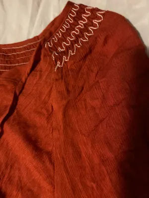She & Sky BNWT rust quarter sleeve dress thumbnail 8