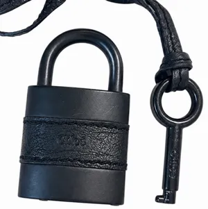 CHLOE Replacement Black Leather / Black Metal Large Lock & Black Large Key thumbnail 4