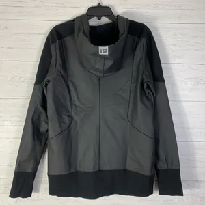 Victoria's Secret VSX Sport Faux Leather Moto Jacket women's size Large thumbnail 3
