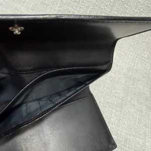 Coach Vintage Signature Monogram Slim Envelope Wallet Brown Canvas Leather‎ Trim thumbnail 3