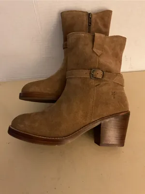 Frye Women's Suede Chelsea Heeled Boots US 6.5 thumbnail 5
