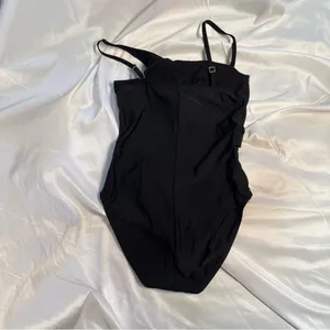 BLEU ride Beatty black modern swimsuit, one piece built-in cups NWOT thumbnail 4