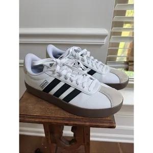 Adidas VL Court 3.0 Sneakers White Black Women’s $80 9 thumbnail 2