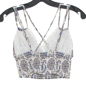 American Eagle Crop Top Floral Boho Y2K Festival Cottage Retro Festival Small thumbnail 5