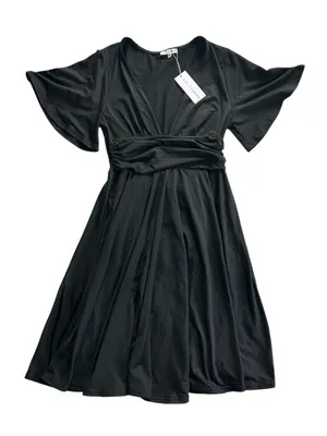 Baltic Born NWT Janette Midi Dress Sz M Black Boho Chic Feminine Flowy Romantic thumbnail 4