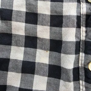 J.Crew Womens Black White‎ Gingham Tie Front Short Sleeve Button Up Shirt Small thumbnail 5