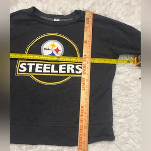 Pittsburgh Steelers dark gray sweatshirt NFL Team Apparel woman’s large thumbnail 5