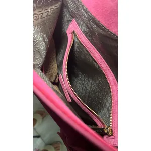 Nuciano Suede Fringe Crossbody‎ Pink Boho Western Festival Chain Strap Clutch thumbnail 3