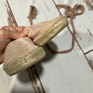 Nwot‎ Steve Madden Mesa Leather Espadrille Ankle Rope Tie Sandals thumbnail 3