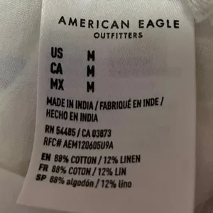 American Eagle White Linen Floral Sleeveless Cami Camisole Mini Tank Dress Sz M thumbnail 5