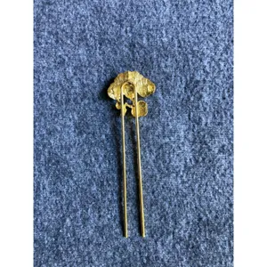 Hanfu Hair Accessories Vintage style Classical Rhinestone‎ lotus leaf Hair stick thumbnail 3
