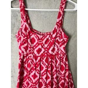 Fresh Produce‎ Pink Red Geometric Print Sundress Flowy Empire Waist Summer XS thumbnail 2