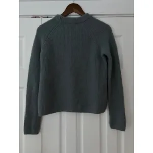 Quince Mongolian Cashmere Ribbed Crewneck Sweater Blue Gray XS SHWDC01 thumbnail 2