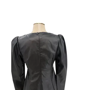 Torn by‎ Ronny Kobo Gemma Vegan Faux Leather Cut Out Mini Dress Black Size Large thumbnail 9