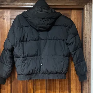Lucky Brand Black Puffer Jacket with Hood Small thumbnail 9
