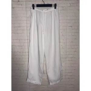 Cut Loose Womens White 100% Linen 2 Piece Set Tunic Tank Top and Wide Leg Pants thumbnail 2