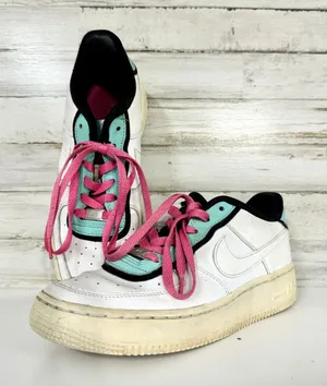 Nike Youth Air Force 1‎ LV8 White Running Shoes Sneakers Size 6Y/7.5W BV1084-100 thumbnail 1