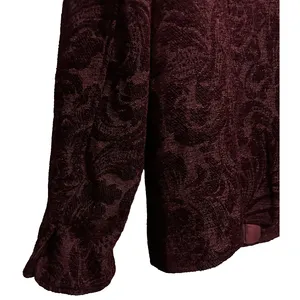 Coldwater Creek Jacket Maroon‎ Red Women Tapestry Button Up Long Sleeve SZ M thumbnail 7