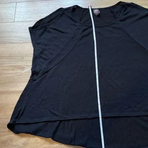 Vintage free people black/dark navy top with lace back piece size small Has ol thumbnail 4