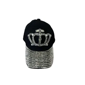 Something Special Women's Jeweled Adjustable Hat Black thumbnail 2