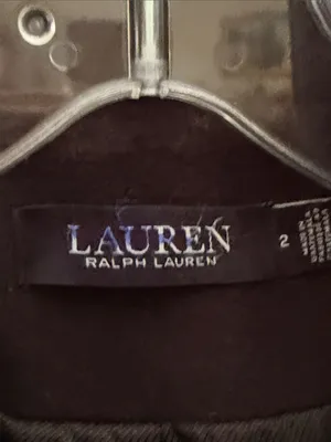 Lauren Ralph Lauren Women's Wool Blend Buckle-Collar Coat Military Green Sz 2 thumbnail 7