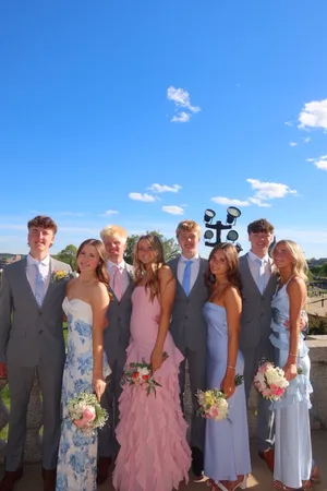 Amazon long blue dress prom thumbnail 6