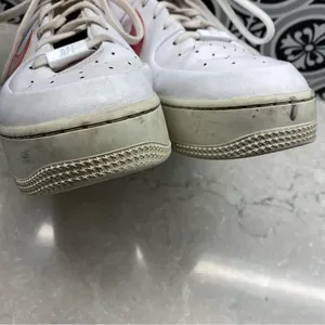 NIKE AIR FORCE 1 9.5 SAGE LOW Women's Athletic Sneakers White Pink Orange thumbnail 9