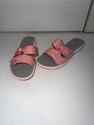 Clark’s pink cloud steppers sandals new women’s size 11 comfort‎ slip on summer thumbnail 4