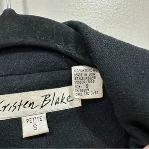 Kristen Blake black wool blazer Size SP thumbnail 10
