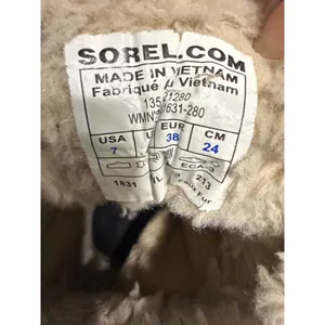Sorel Winter Carnival Waterproof Tan Black Faux Fur Snow Duck Boots Womens‎ 7 thumbnail 5